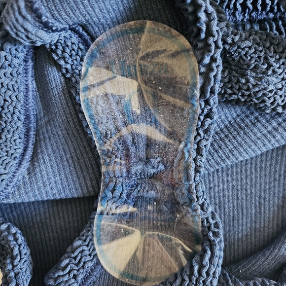 New Hunza G Jessica Navy Bikini 2 Piece Swimsuit Set NWT One Size - Picture 15 of 15